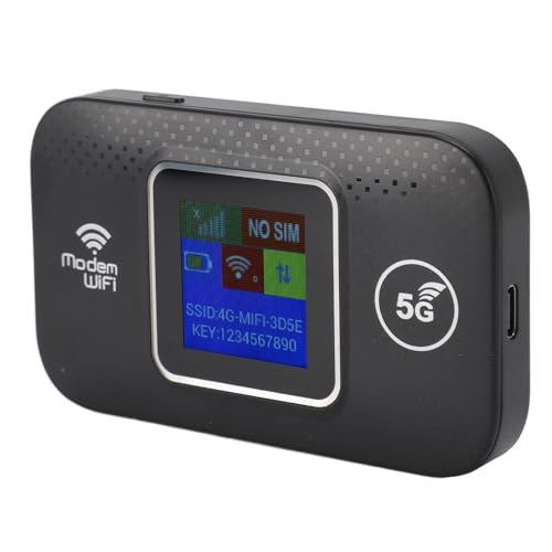 Tragbarer 4G LTE WLAN Router für Unterwegs, 300 Mbit/s High Speed 4G Taschen Mobil Hotspot, Bis zu 10 WLAN Geräte, Stromversorgung über USB, 4G B1/3/7/8/20/38/40/41